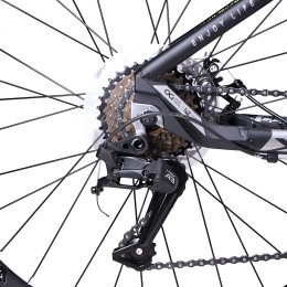 Велосипед 27,5" COMIRON PREDATOR 2.0 DO-21-M02 (ХИЩНИК), черный/серый/желтый