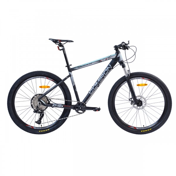 Велосипед 27,5" COMIRON PREDATOR 2.0 MRCDS F1 (ХИЩНИК), чёрный/серый/голубой