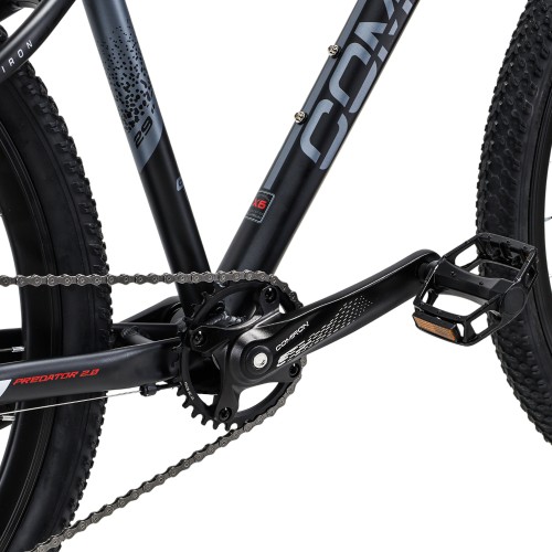 Велосипед 27,5" COMIRON PREDATOR 2025, черный/неон
