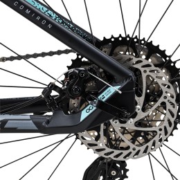 Велосипед 27,5" COMIRON PREDATOR 2025, черный/неон