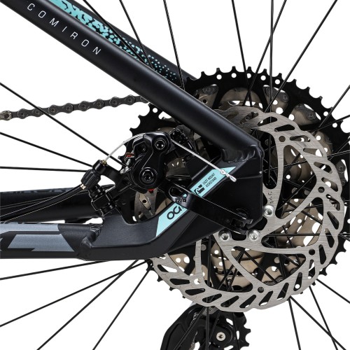 Велосипед 27,5" COMIRON PREDATOR 2025, черный/неон