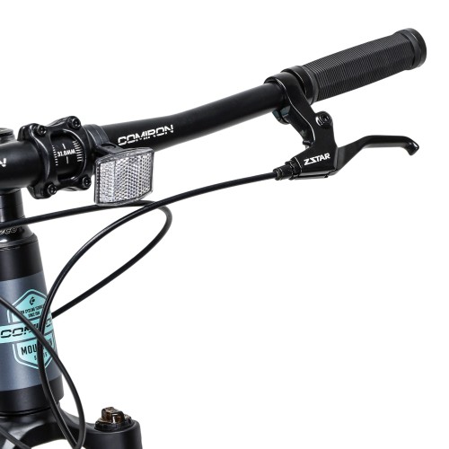 Велосипед 27,5" COMIRON PREDATOR 2025, черный/неон