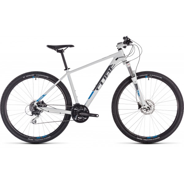 Велосипед 27,5" Cube AIM RACE 27,5 (2019) бело-синий