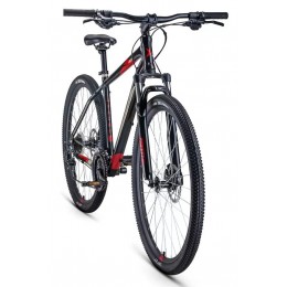Велосипед 27,5" Forward Apache 2.0 disk (2021) черный/красный