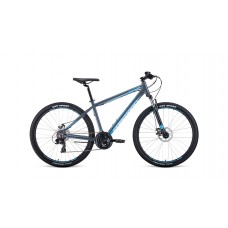 Велосипед 27,5" Forward Apache 2.0 disk 27,5" (2020), серый/голубой