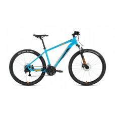 Велосипед 27,5" FORWARD APACHE 3.2 HD (2022), бирюзовый/оранжевый