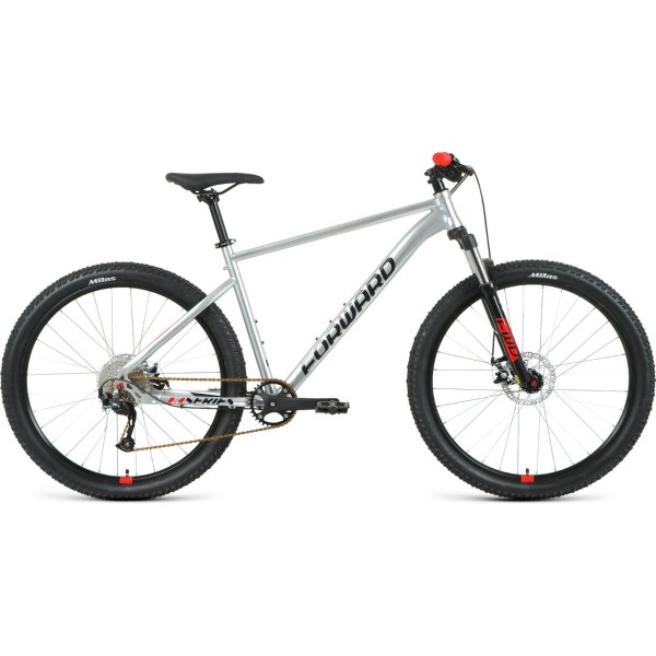 Велосипед 27,5" Forward Sporting XX (2020-2021), серебристый/черный