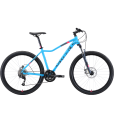 Велосипед 27,5" Stark Viva 27.4 D (2019) голубой/серый/розовый
