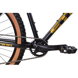 Велосипед 27,5" Stark'25 Tank 27.1 D+, черный матовый/песочный