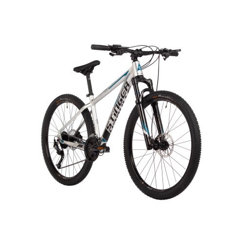 Велосипед 27,5" STINGER Reload STD 45 Silver Edition 27.5 (2025), серебристый