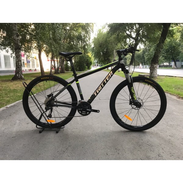 Велосипед 27,5" Twitter TW3900XC M370 (2020) черно-зеленый