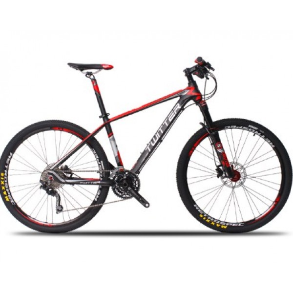 Велосипед 27,5" Twitter TW7800, черно-красный (2020)