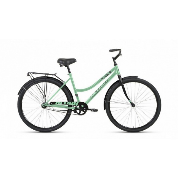 Велосипед 28" Altair City Low 28 (2023), зеленый/черный