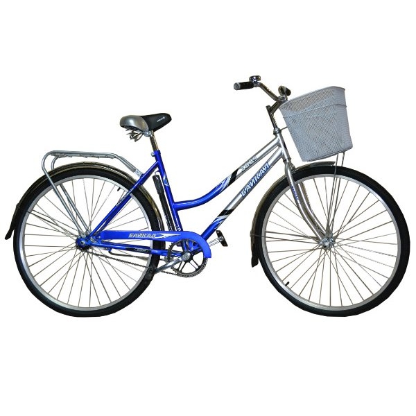 Велосипед 28" БАЙКАЛ 2809, с корзиной, синий