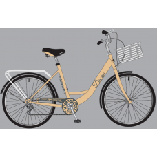 Велосипед 28" KRYPTON DACHA W (2024), розовое золото