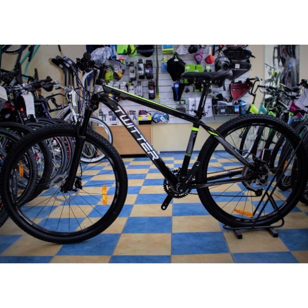 Велосипед 29” Twitter TW3900XC, черно-зеленый