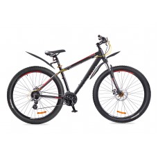 Велосипед 29" BLACK AQUA Cross 2992 D matt, черно-оранжевый