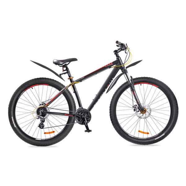 Велосипед 29" BLACK AQUA Cross 2992 D matt, черно-оранжевый