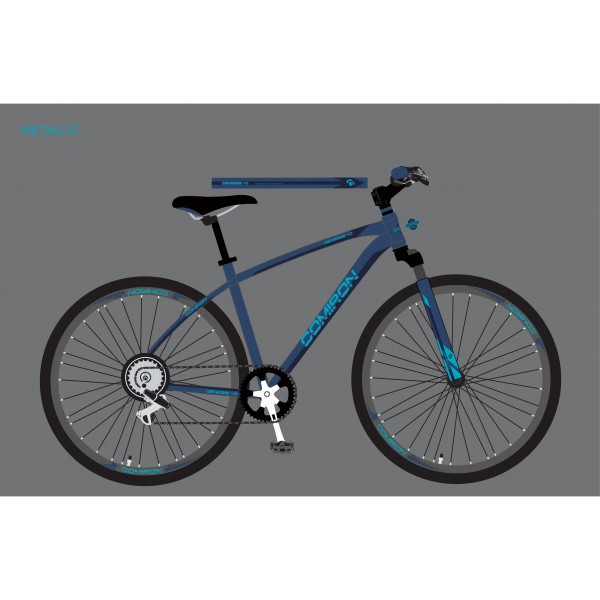 Велосипед 29" COMIRON GENESIS CG990 BT синий туманный голубой кристальный металлик