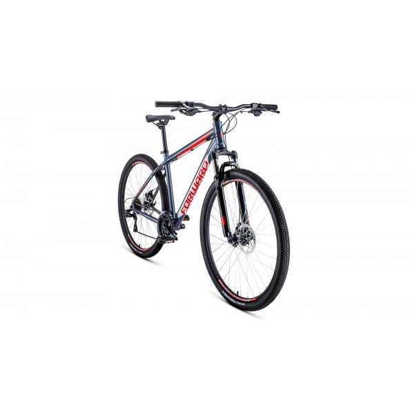 Велосипед 29" FORWARD APACHE 2.0 disk (2020), серо-красный