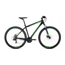 Велосипед 29" FORWARD APACHE 3.0 disk (2020), черно-зеленый
