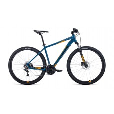 Велосипед 29" FORWARD APACHE 3.2 HD (2021) бирюзовый/оранжевый