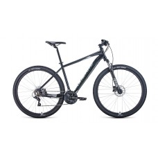 Велосипед 29" FORWARD APACHE 3.2 HD (2021) черный матовый/серебристый