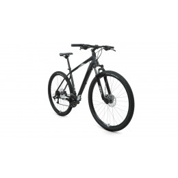 Велосипед 29" FORWARD APACHE 3.2 HD (2022) черный матовый/серебристый