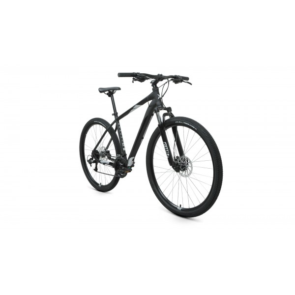 Велосипед 29" FORWARD APACHE 3.2 HD (2022) черный матовый/серебристый