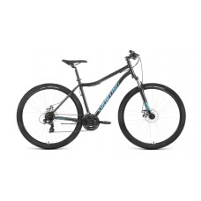 Велосипед 29" FORWARD SPORTING 2.2 D (2022) черный/бирюзовый