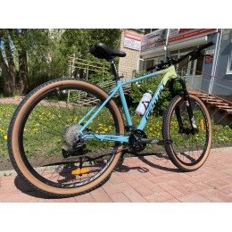 Велосипед 29" GESTALT D9055, голубой-желтый