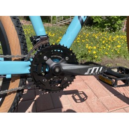 Велосипед 29" GESTALT D9055, голубой-желтый