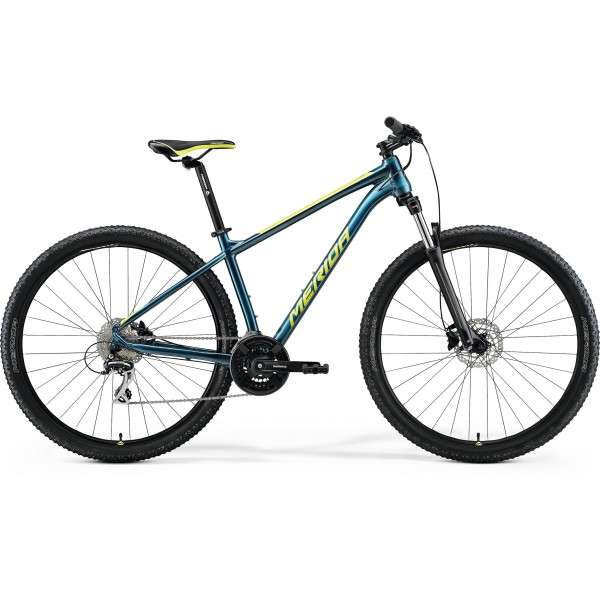 Велосипед 29" Merida Big.Nine 20-3x (2022) сине-лимонный