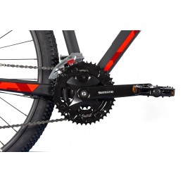 Велосипед 29" TRINX X1 PRO матовы черный/красный/белый