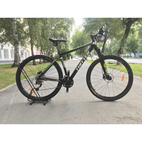 Велосипед 29" Twitter TW3900XC 29er M370 (2020) черно-зеленый