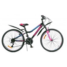 Велосипед 24" Black Aqua Lady 2471 V, голубой/розовый