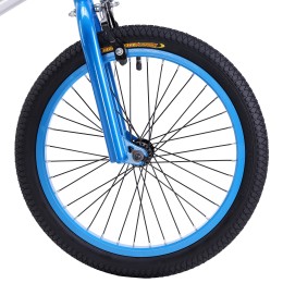 Велосипед BMX 18" COMIRON WOOHOO (2025), серебристый/голубой