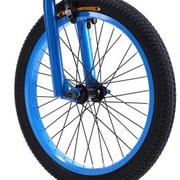 Велосипед BMX 18" COMIRON WOOHOO (2025), серебристый/голубой