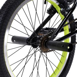 Велосипед BMX 20" COMIRON BIG WOOHOO (2024), черный/зеленый