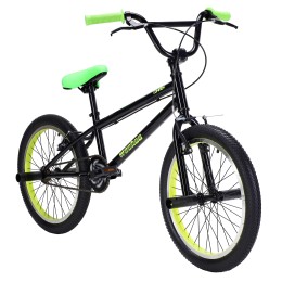 Велосипед BMX 20" COMIRON BIG WOOHOO (2024), черный/зеленый