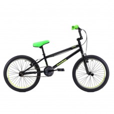 Велосипед BMX 20" COMIRON BIG WOOHOO (2024), черный/зеленый