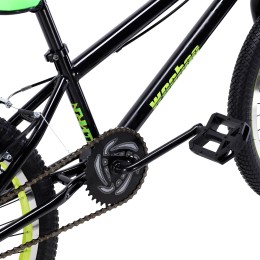 Велосипед BMX 20" COMIRON BIG WOOHOO (2024), черный/зеленый