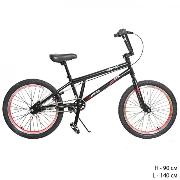 Велосипед BMX 20" COMIRON Street 20" GT888 BLACK+RED купить в Тюмени в магазине ЭкоСпорт