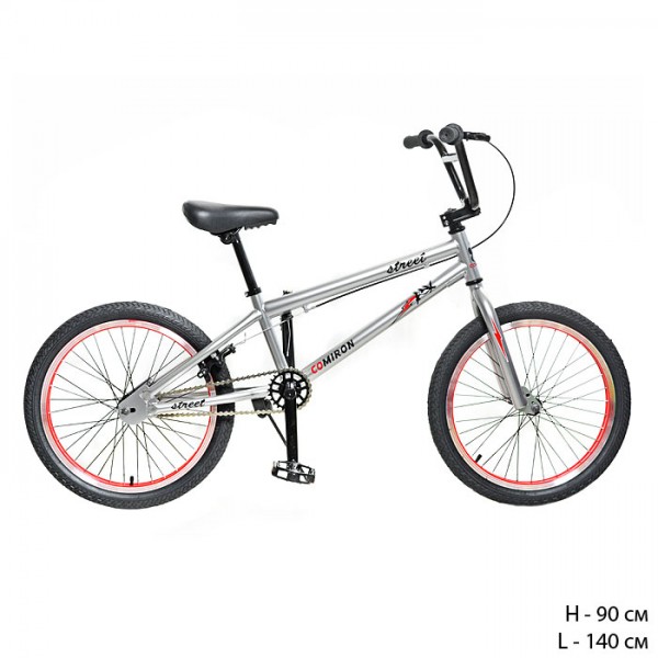 Велосипед BMX 20" COMIRON Street 20" GT888 SILVER купить в Тюмени в магазине ЭкоСпорт