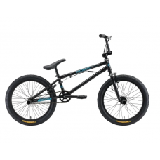 Велосипед BMX 20" Stark 2019 Madness BMX 1 чёрный глянцевый/серый 