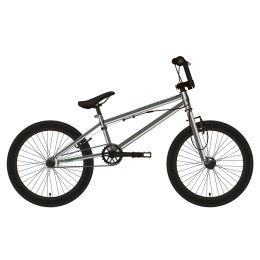 Велосипед BMX 20" Stark'19 Madness BMX 2 серебристый/зелёный