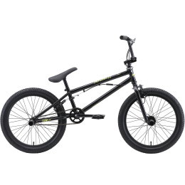 Велосипед BMX 20" Stark'20 Madness BMX 2 чёрный/золотой