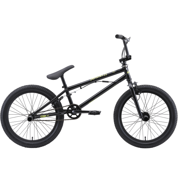 Велосипед BMX 20" Stark'20 Madness BMX 2 чёрный/золотой