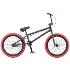Велосипед BMX 20" Tech Team Grasshoper (2023), черно-красный