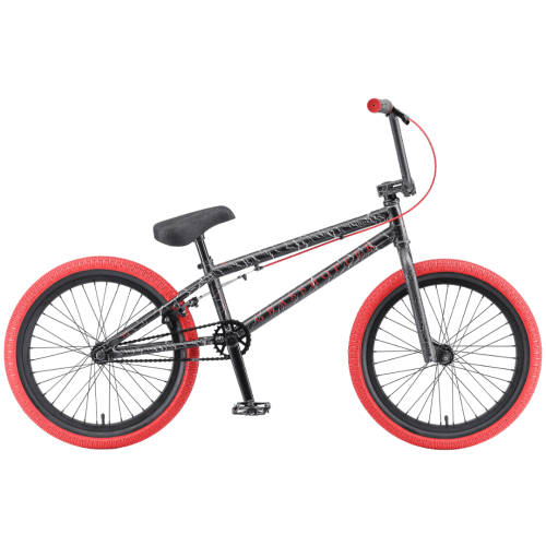 Велосипед BMX 20" TECH TEAM GRASSHOPER (2023), черно-красный